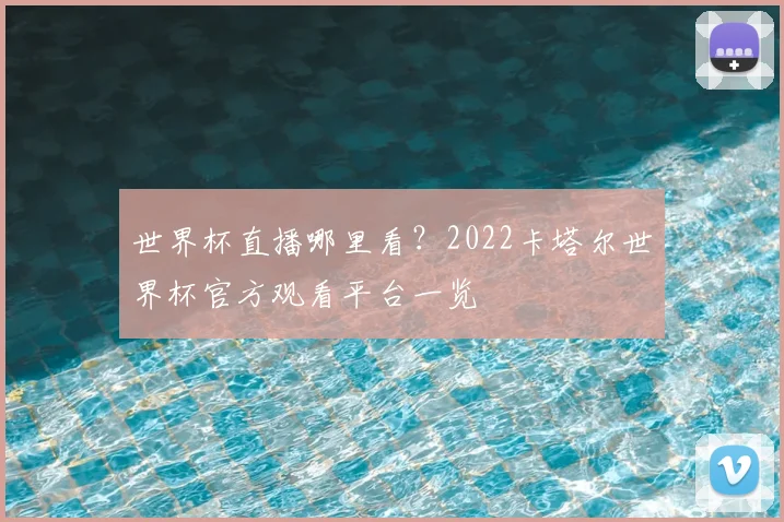 世界杯直播哪里看？2022卡塔尔世界杯官方观看平台一览